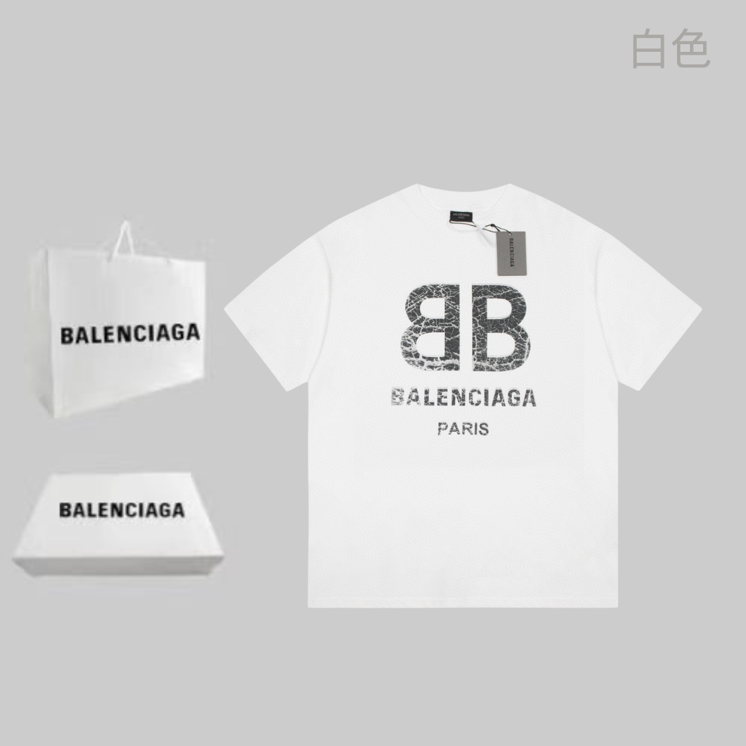 Balenciaga Clothing T-Shirt Printing Unisex Cotton