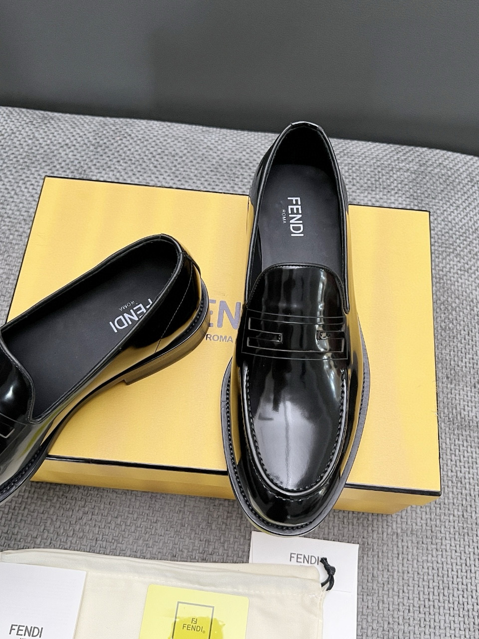 Fendi Style Leather Men's Shoes style reference detail image 6 from source 781841