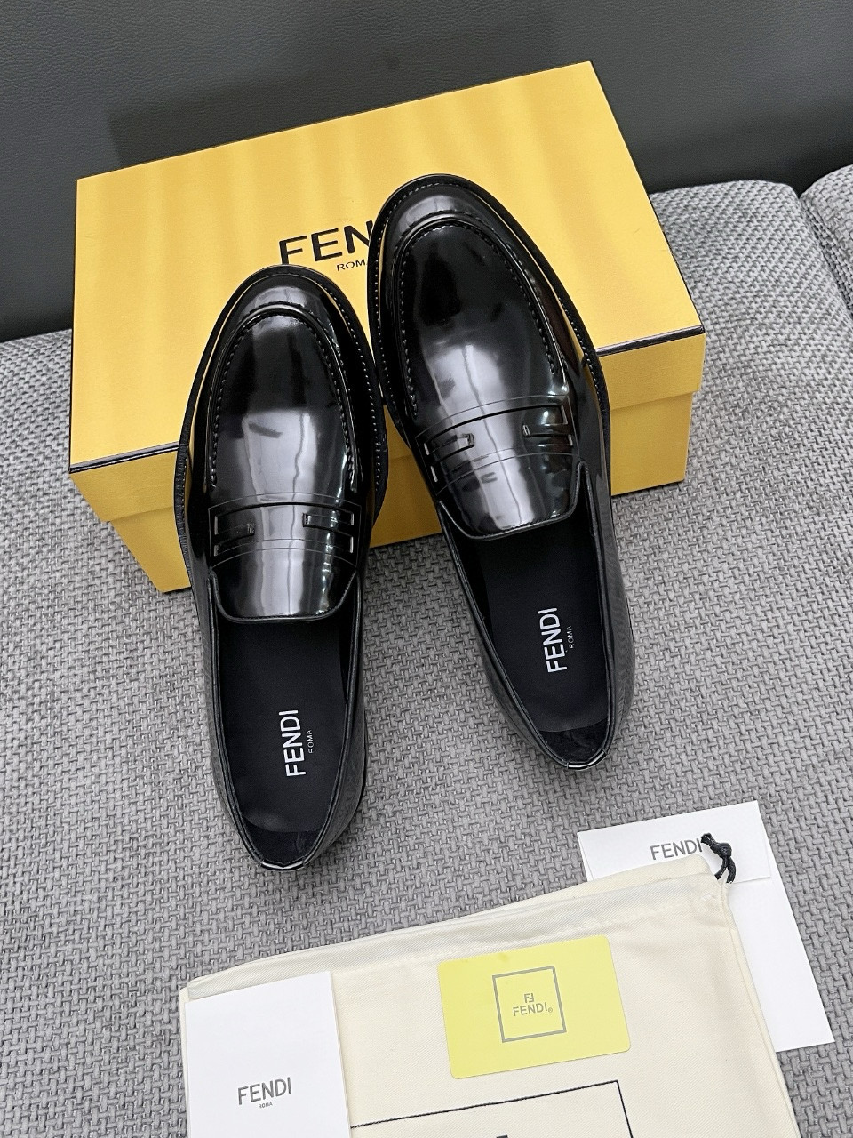 Fendi Style Leather Men's Shoes style reference detail image 7 from source 781841