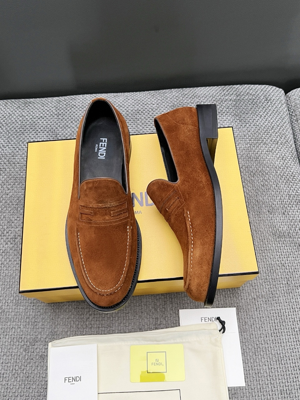 Fendi Style Leather Men's Shoes style reference detail image 3 from source 781842