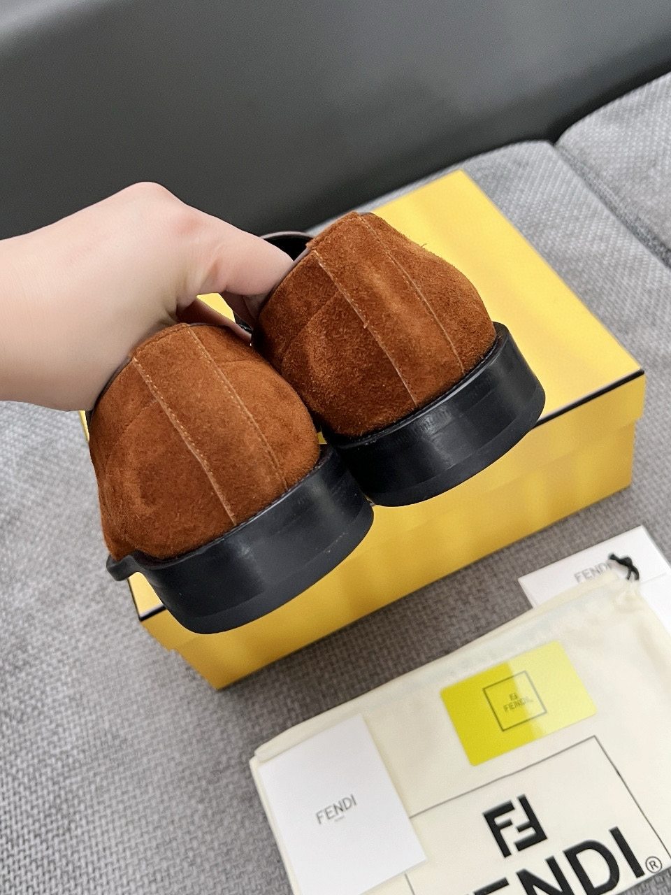 Fendi Style Leather Men's Shoes style reference detail image 7 from source 781842