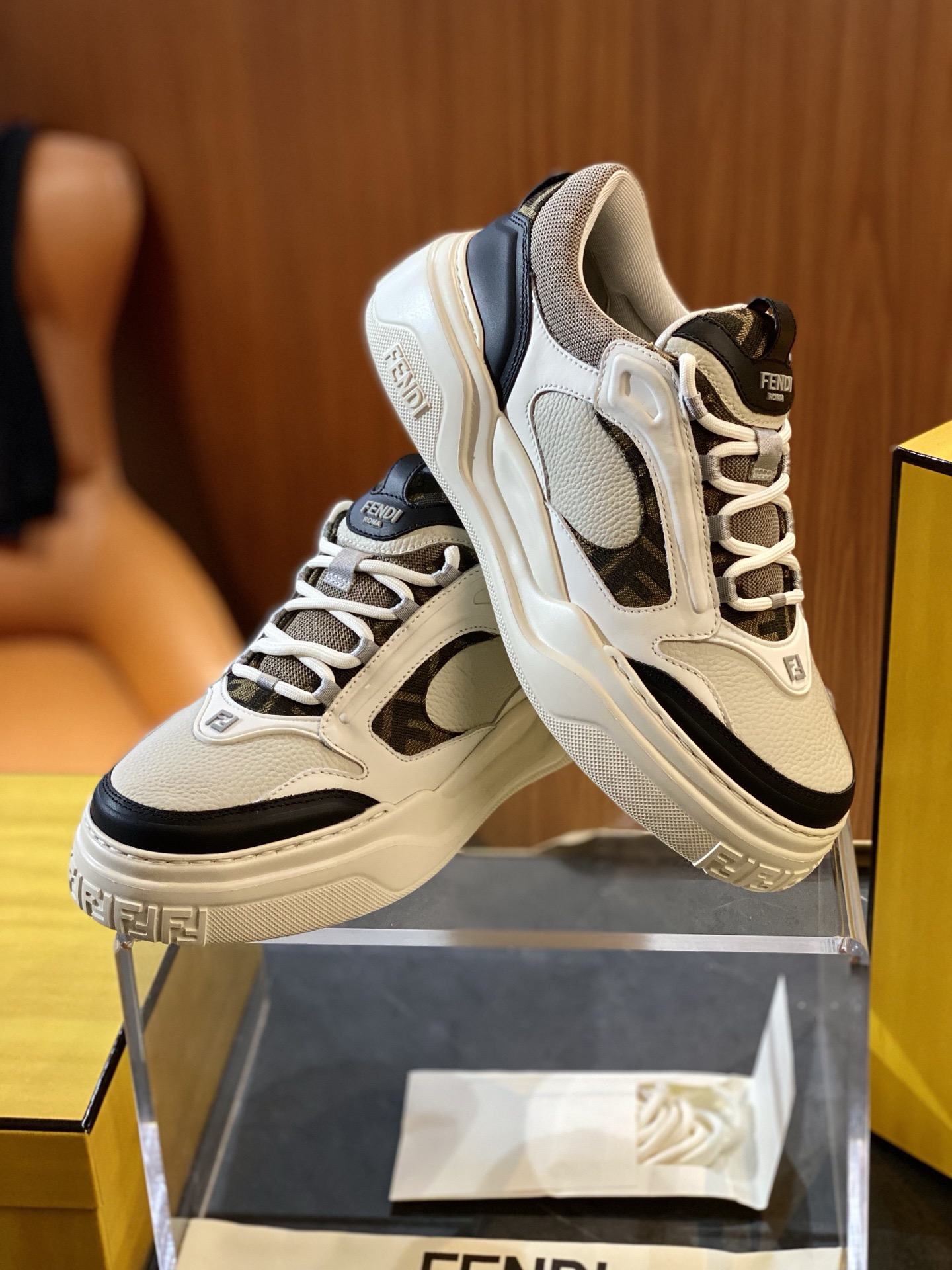 Fendi Style Leather Men's Shoes style reference detail image 9 from source 781844