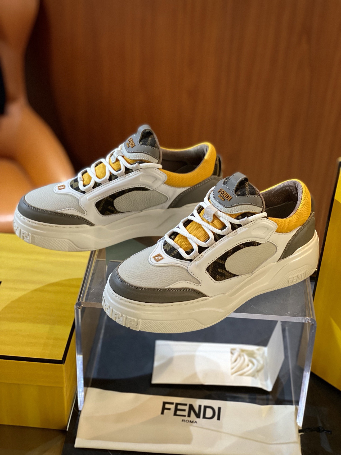 Fendi Style Leather Men's Shoes Lookbook Reference image 1