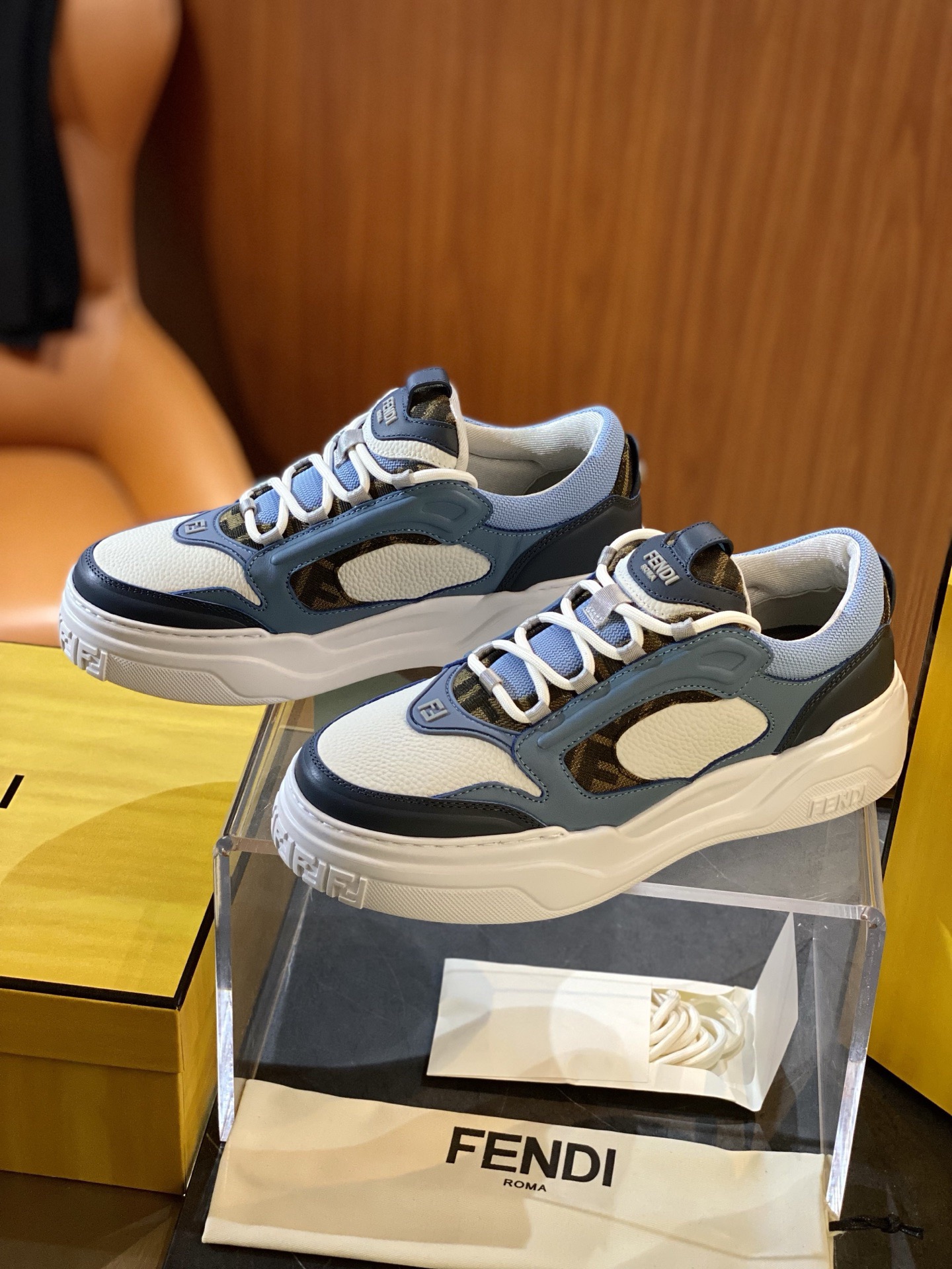 Fendi Style Leather Men's Shoes Lookbook Reference image 1