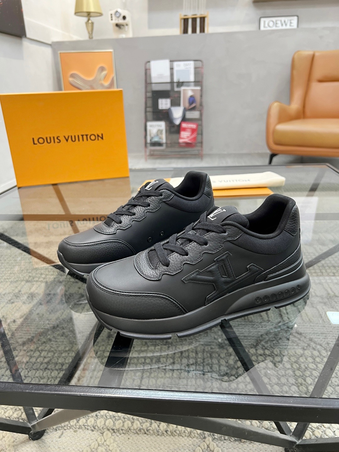LV Style Leather Men's Shoes Lookbook Reference image 2