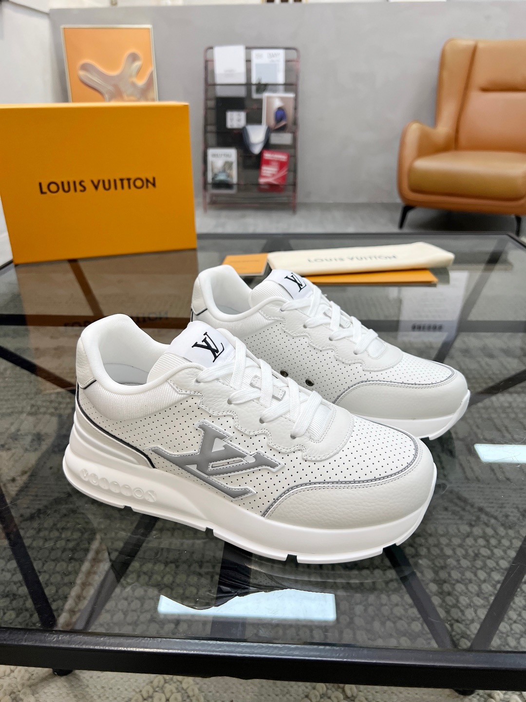 LV Style Leather Men's Shoes Lookbook Reference image 2