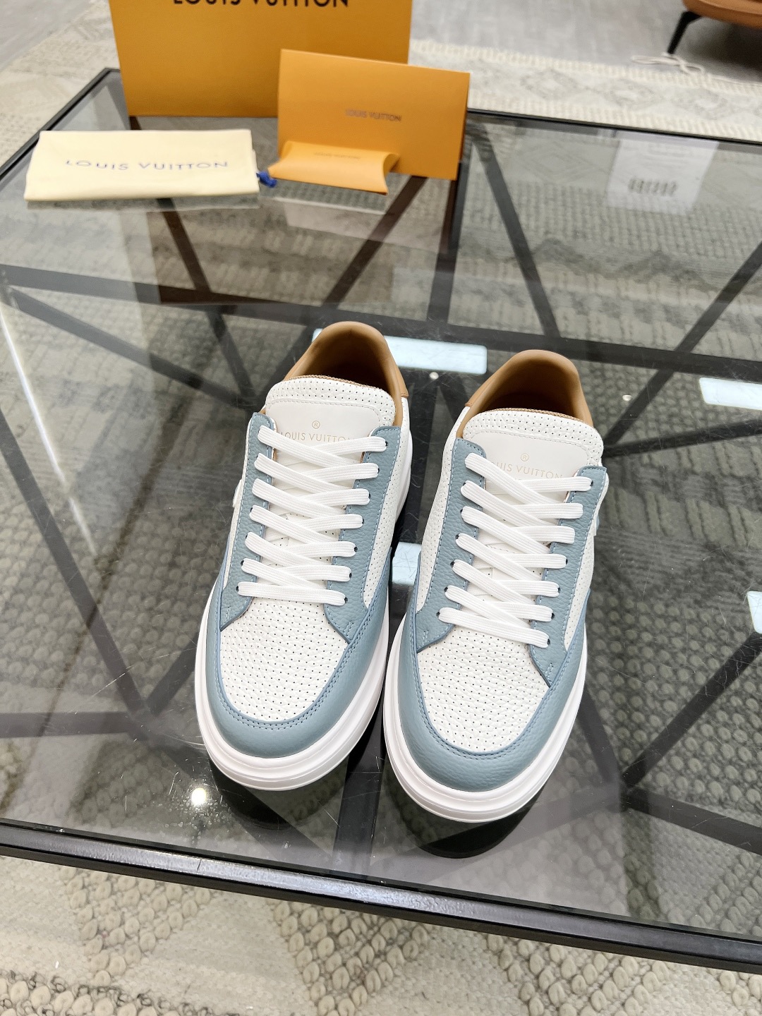 LV Style Leather Men's Shoes Lookbook Reference image 2