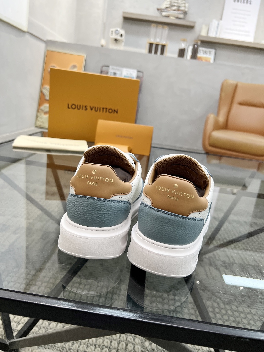 LV Style Leather Men's Shoes style reference detail image 7 from source 780776