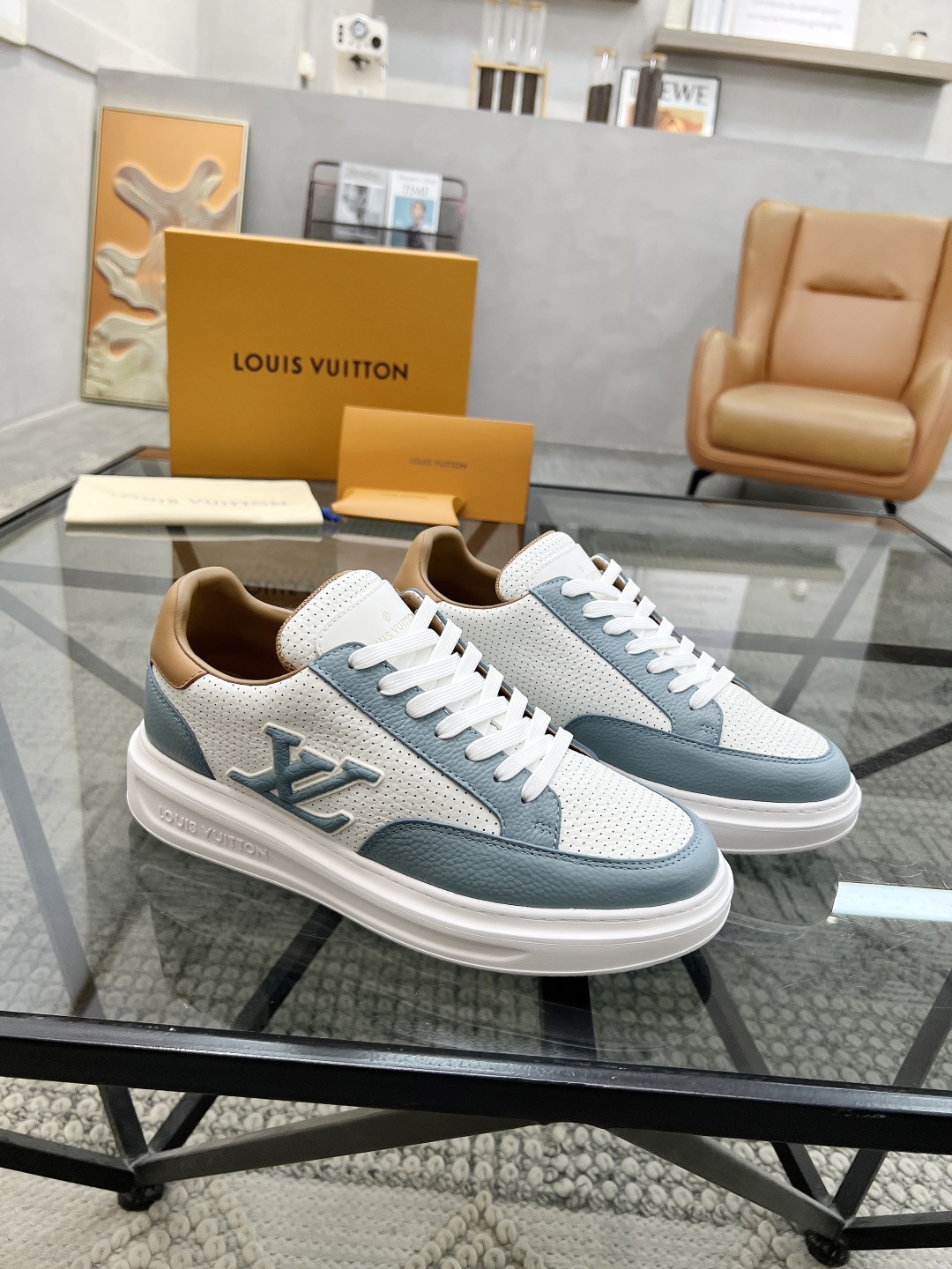 LV Style Leather Men's Shoes Lookbook Reference image 1