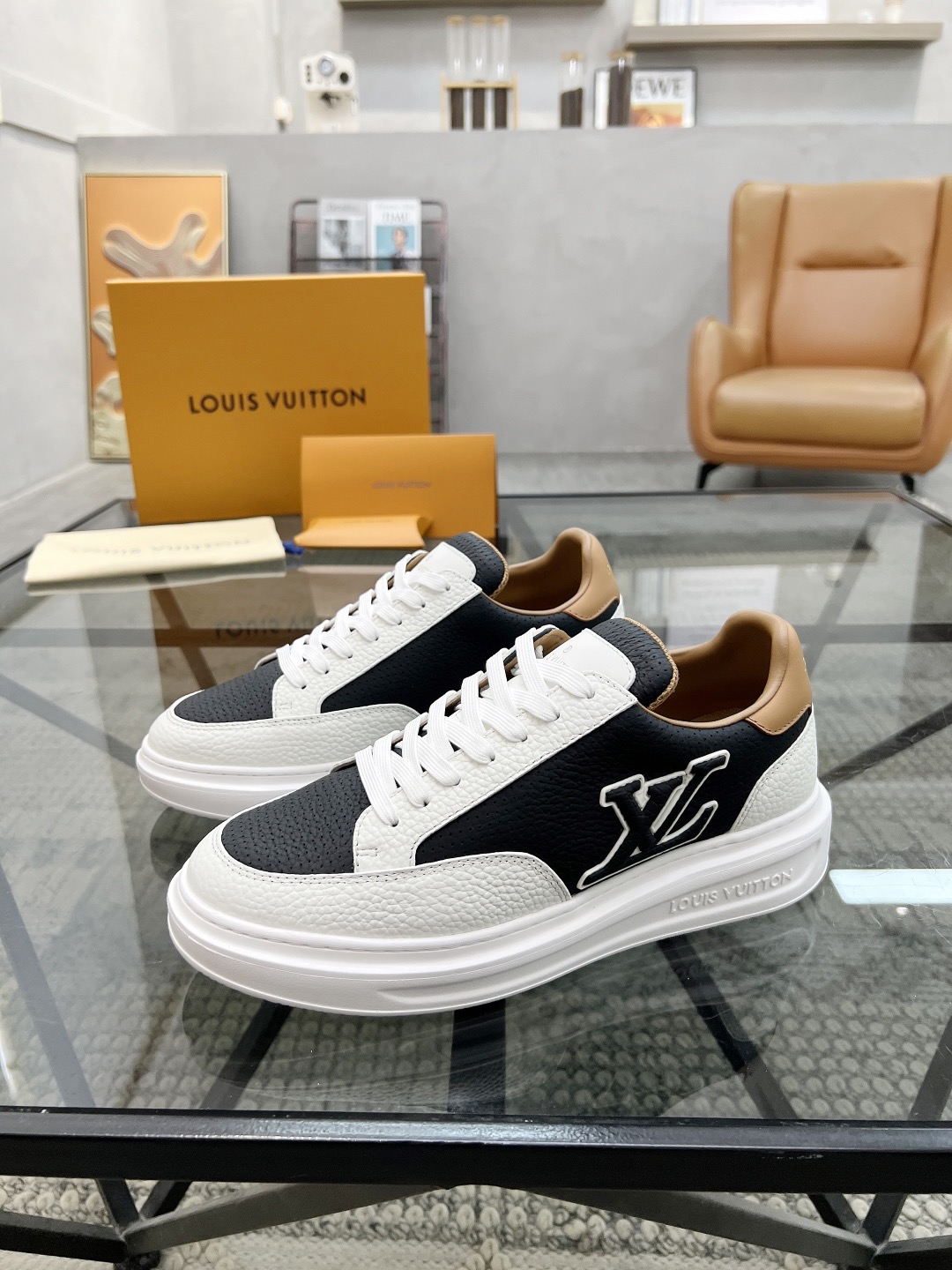 LV Style Leather Men's Shoes Lookbook Reference image 1