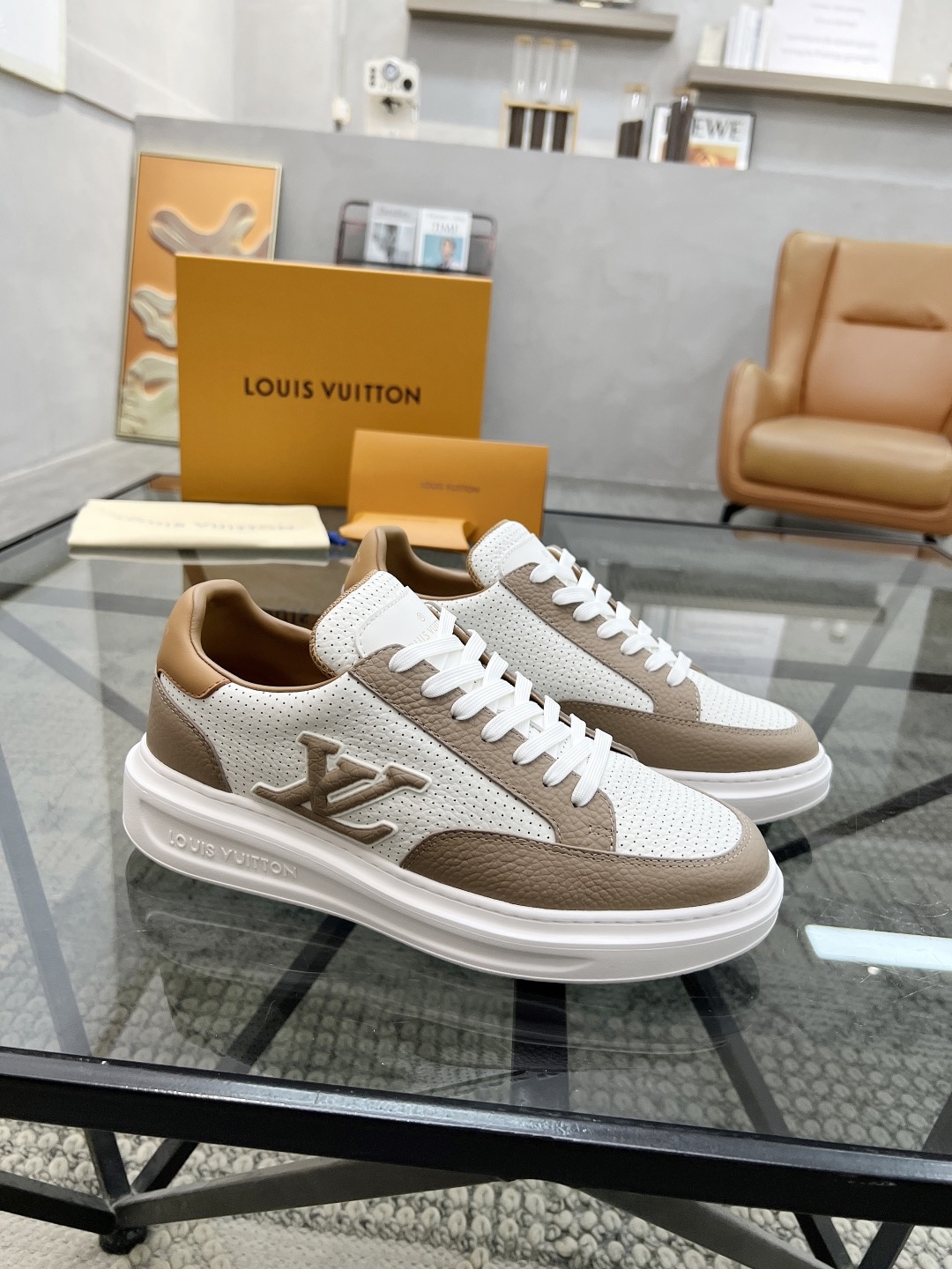 LV Style Leather Men's Shoes Lookbook Reference image 2