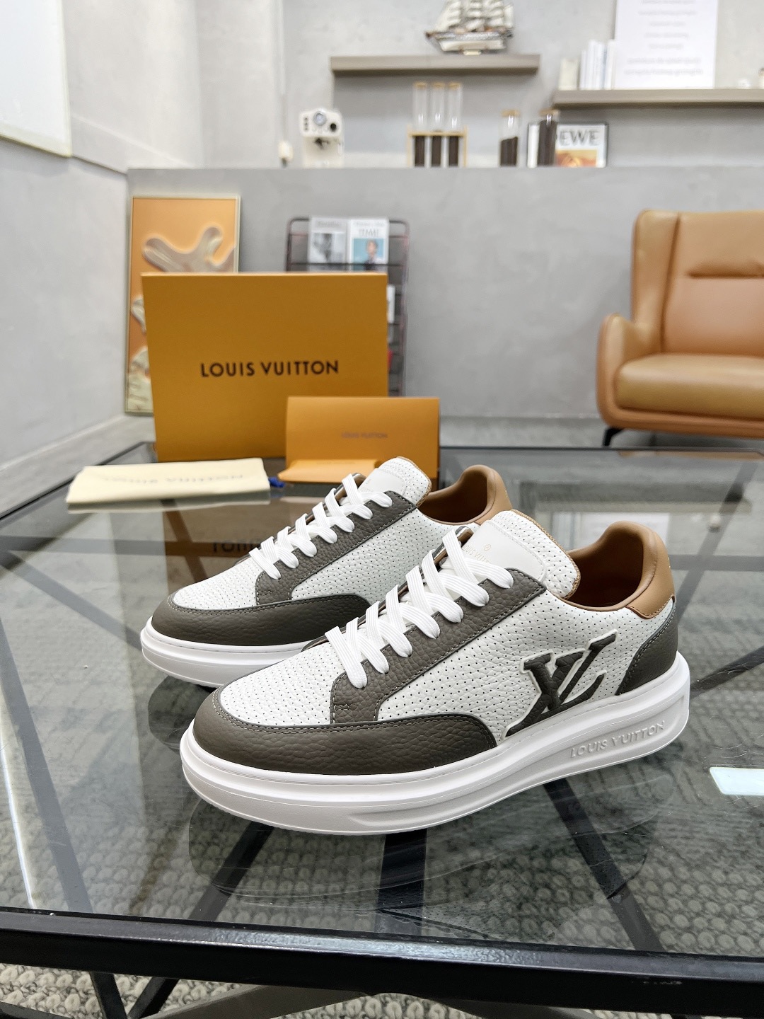 LV Style Leather Men's Shoes Lookbook Reference image 1