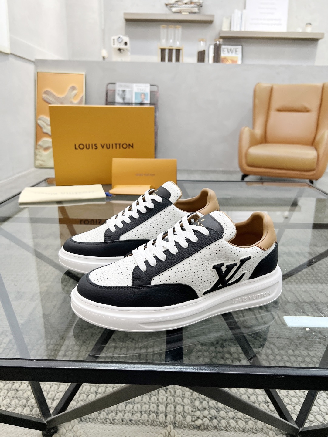 LV Style Leather Men's Shoes Lookbook Reference image 1