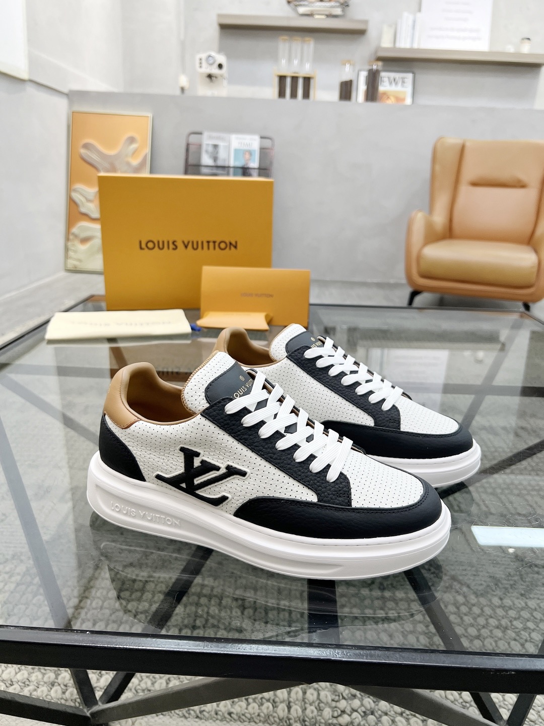 LV Style Leather Men's Shoes Lookbook Reference image 2