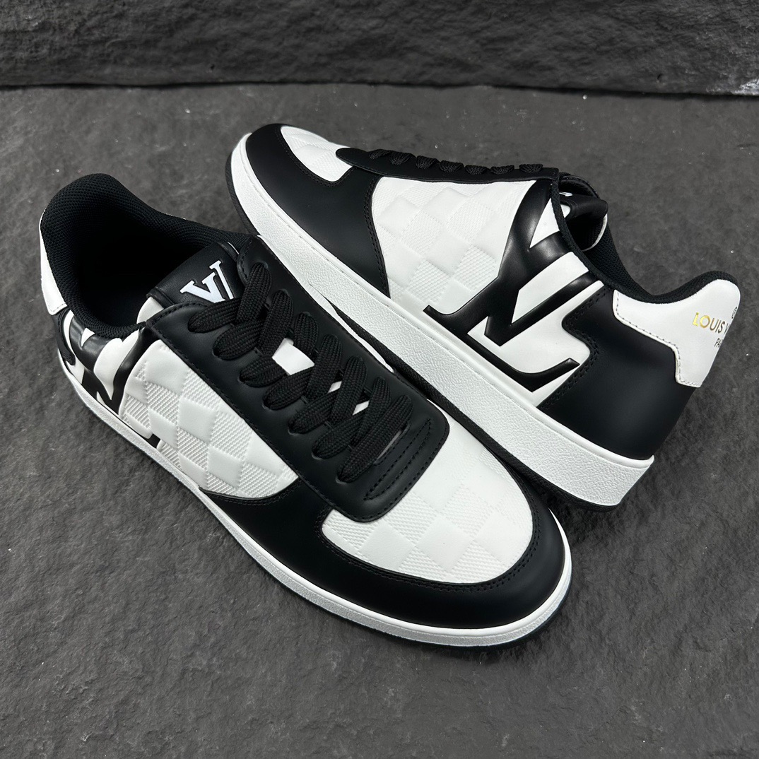 LV Style Leather Men's Shoes Lookbook Reference image 2