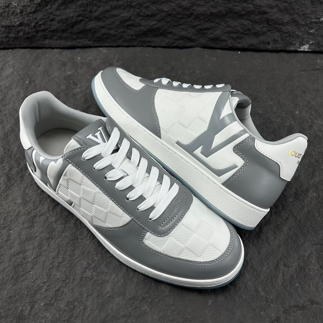 LV Style Leather Men's Shoes Lookbook Reference image 2