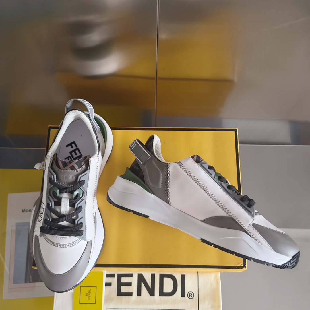 Fendi Style Black Leather Men's Shoes style reference detail image 3 from source 781753