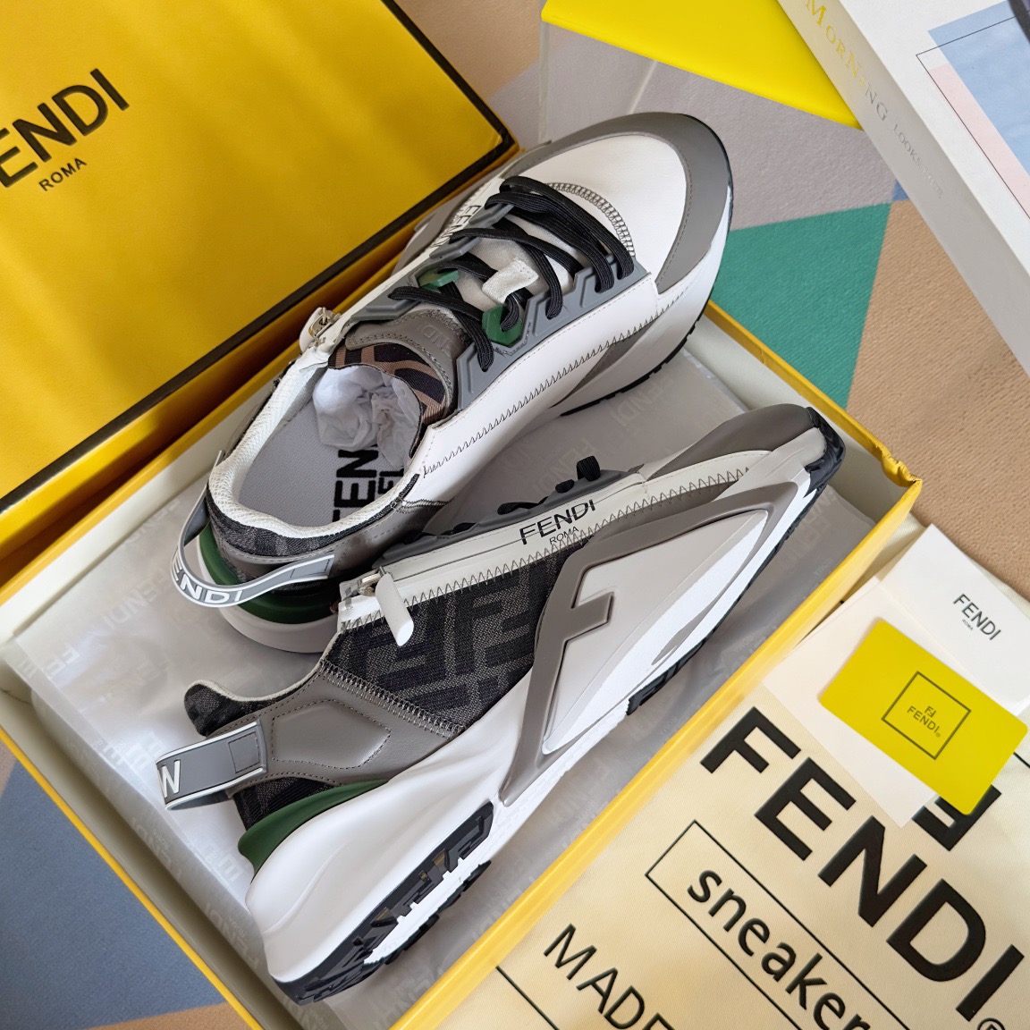 Fendi Style Black Leather Men's Shoes style reference detail image 4 from source 781753