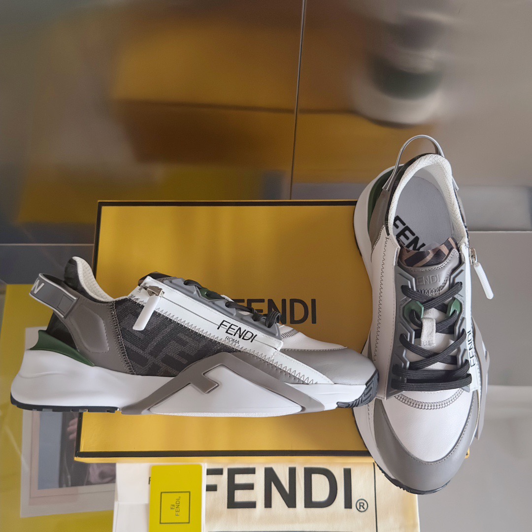 Fendi Style Black Leather Men's Shoes Lookbook Reference image 2