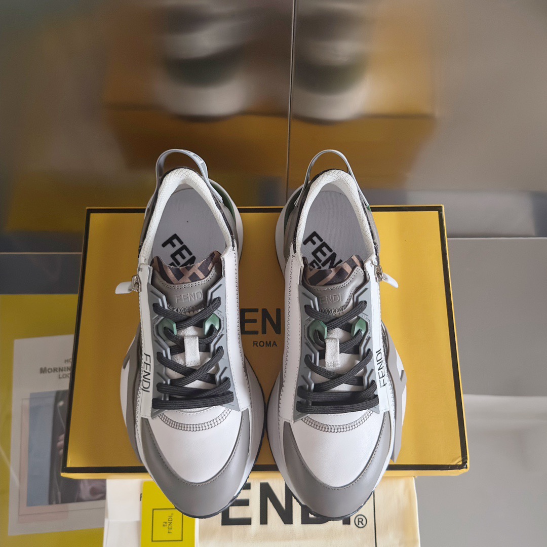 Fendi Style Black Leather Men's Shoes style reference detail image 7 from source 781753