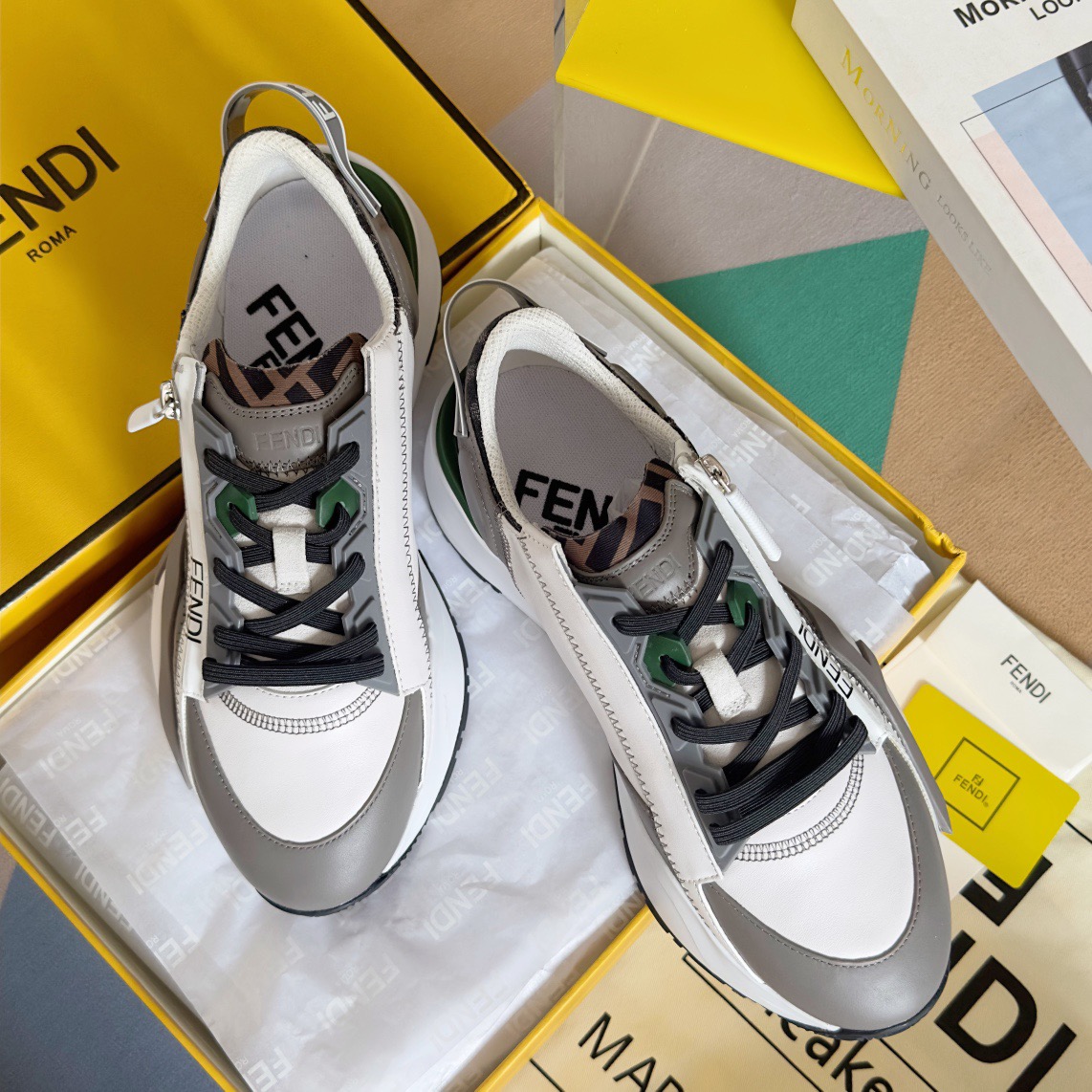 Fendi Style Black Leather Men's Shoes Lookbook Reference image 1