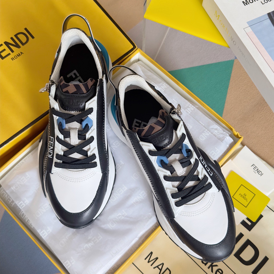 Fendi Style Black Leather Men's Shoes Lookbook Reference image 1