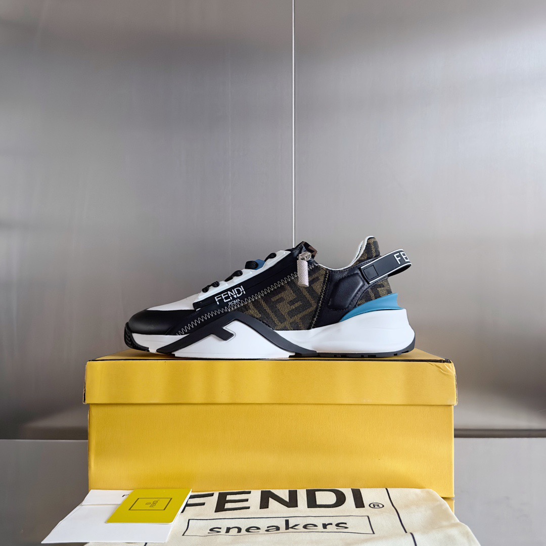 Fendi Style Black Leather Men's Shoes style reference detail image 5 from source 781748