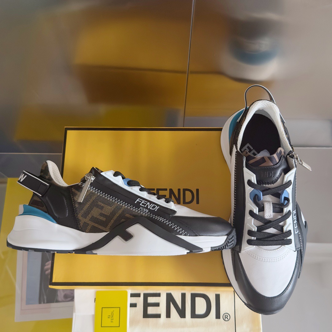 Fendi Style Black Leather Men's Shoes Lookbook Reference image 2