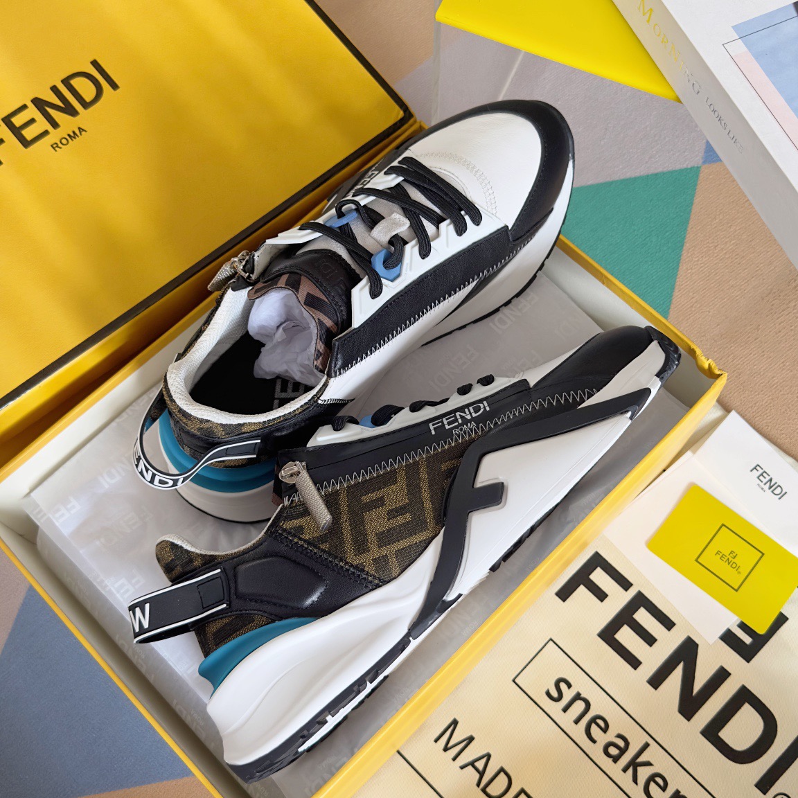 Fendi Style Black Leather Men's Shoes style reference detail image 4 from source 781748