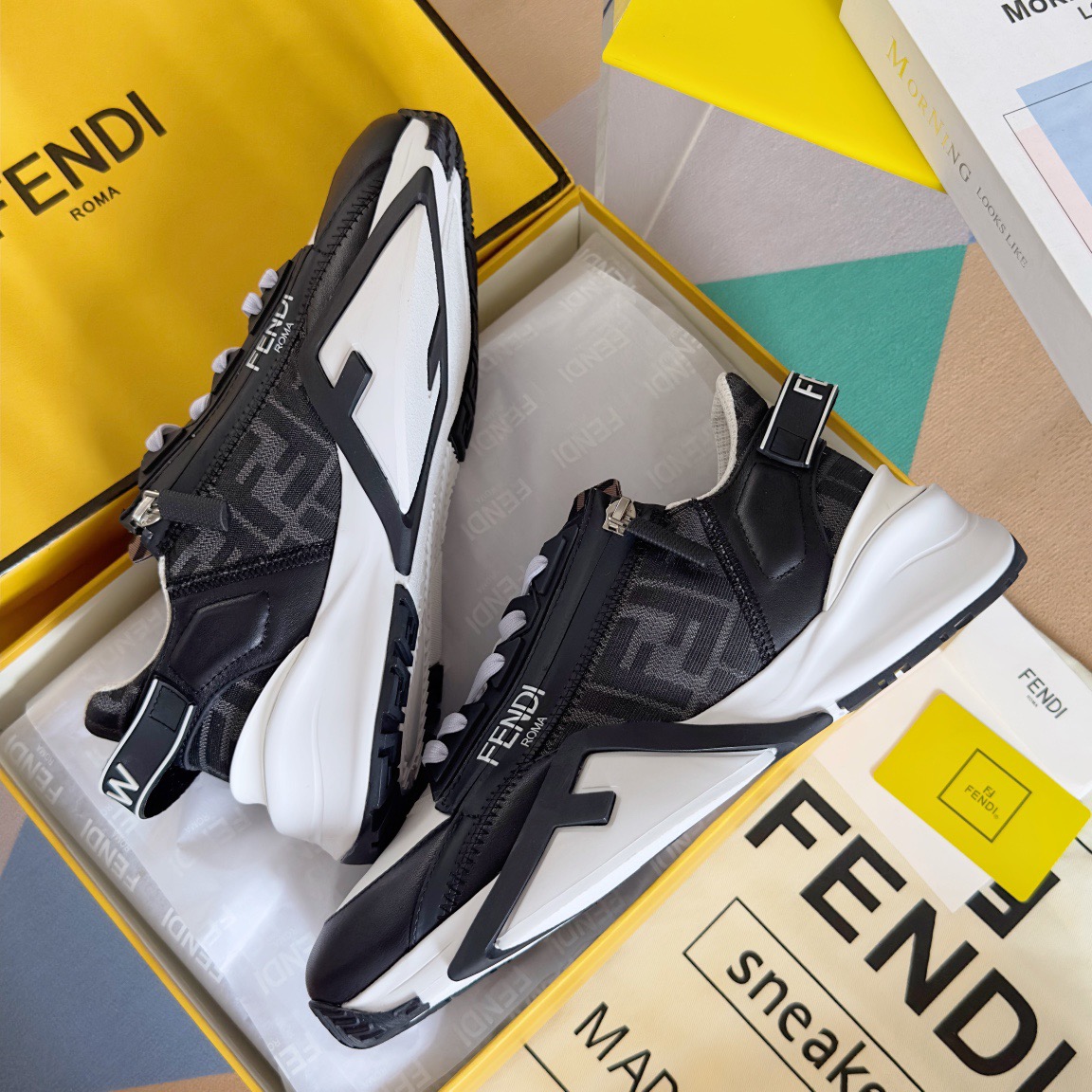 Fendi Style Black Leather Men's Shoes style reference detail image 6 from source 781751
