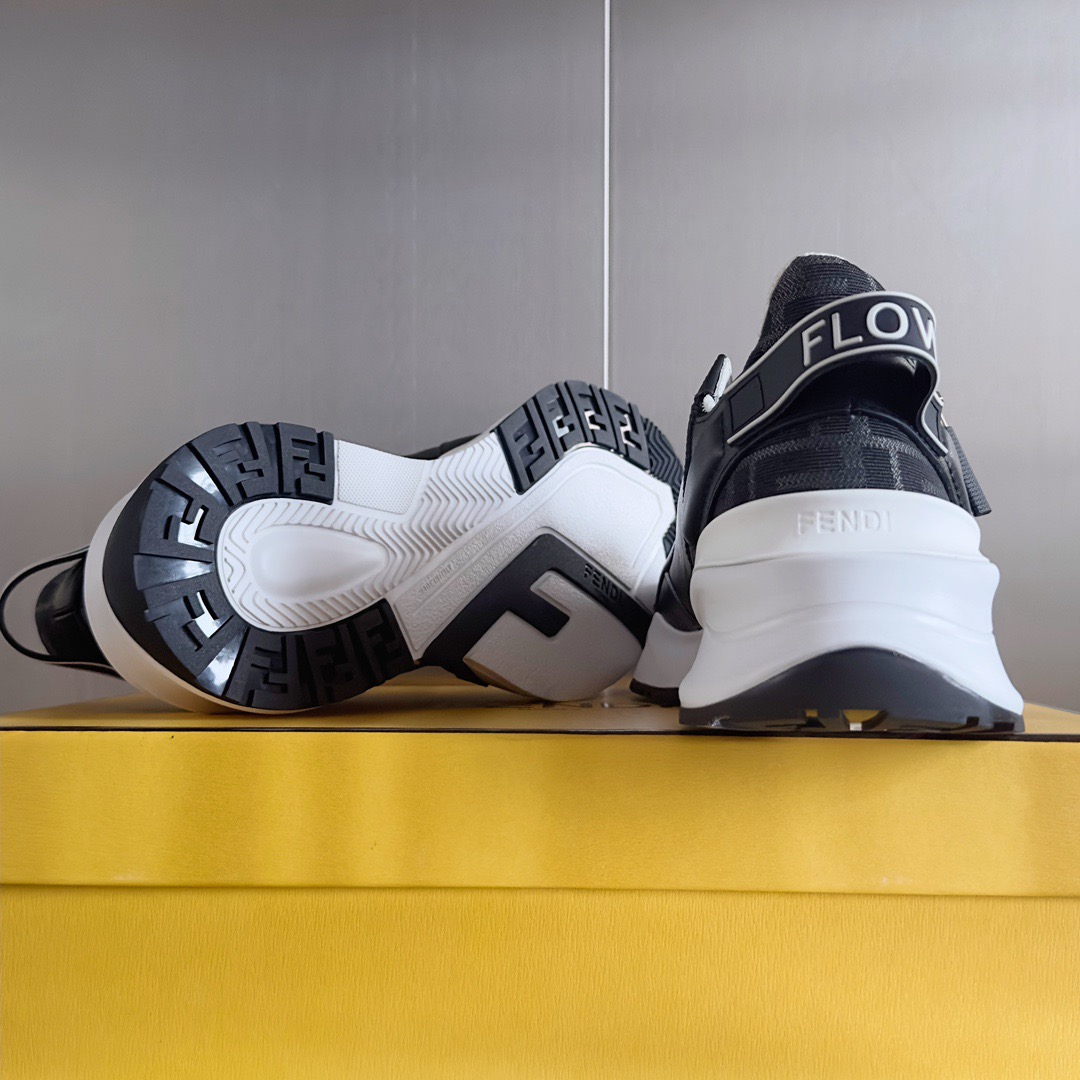 Fendi Style Black Leather Men's Shoes style reference detail image 9 from source 781751
