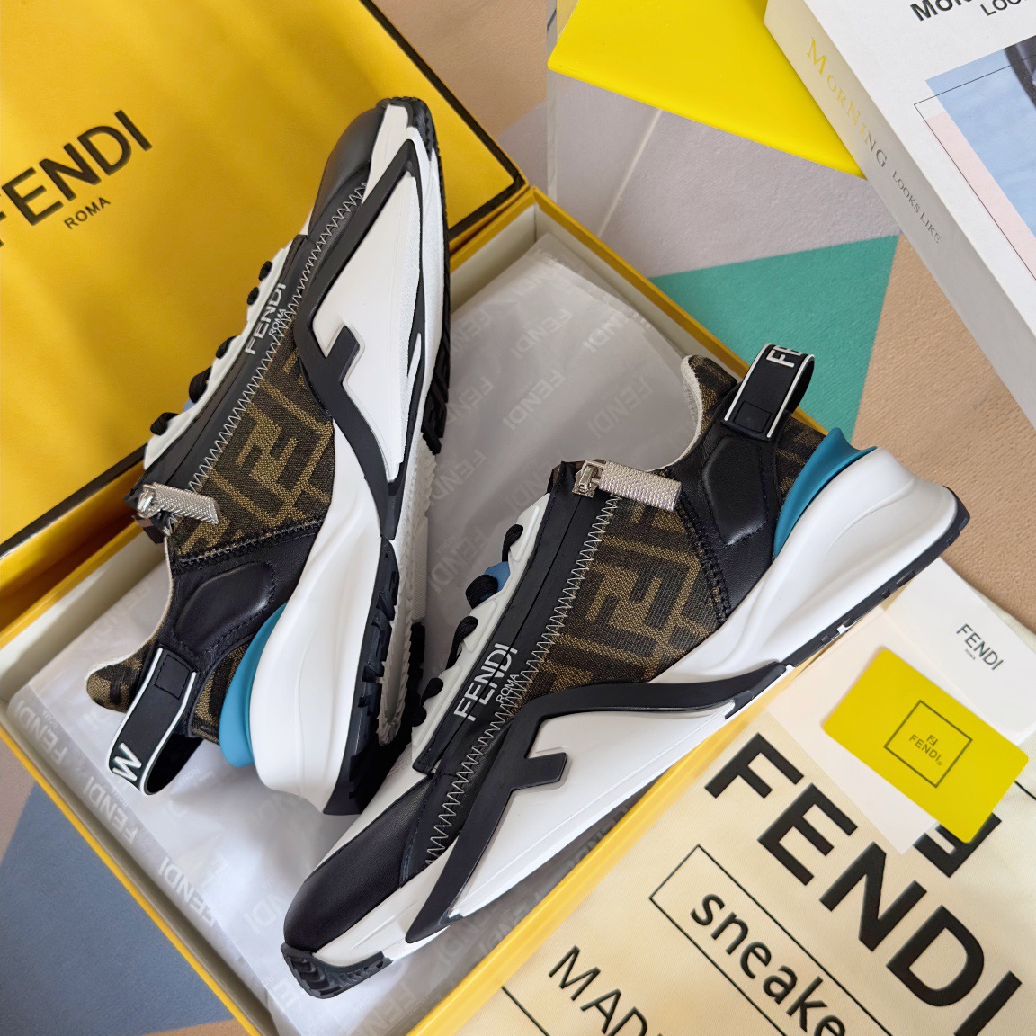 Fendi Style Black Leather Men's Shoes style reference detail image 6 from source 781748