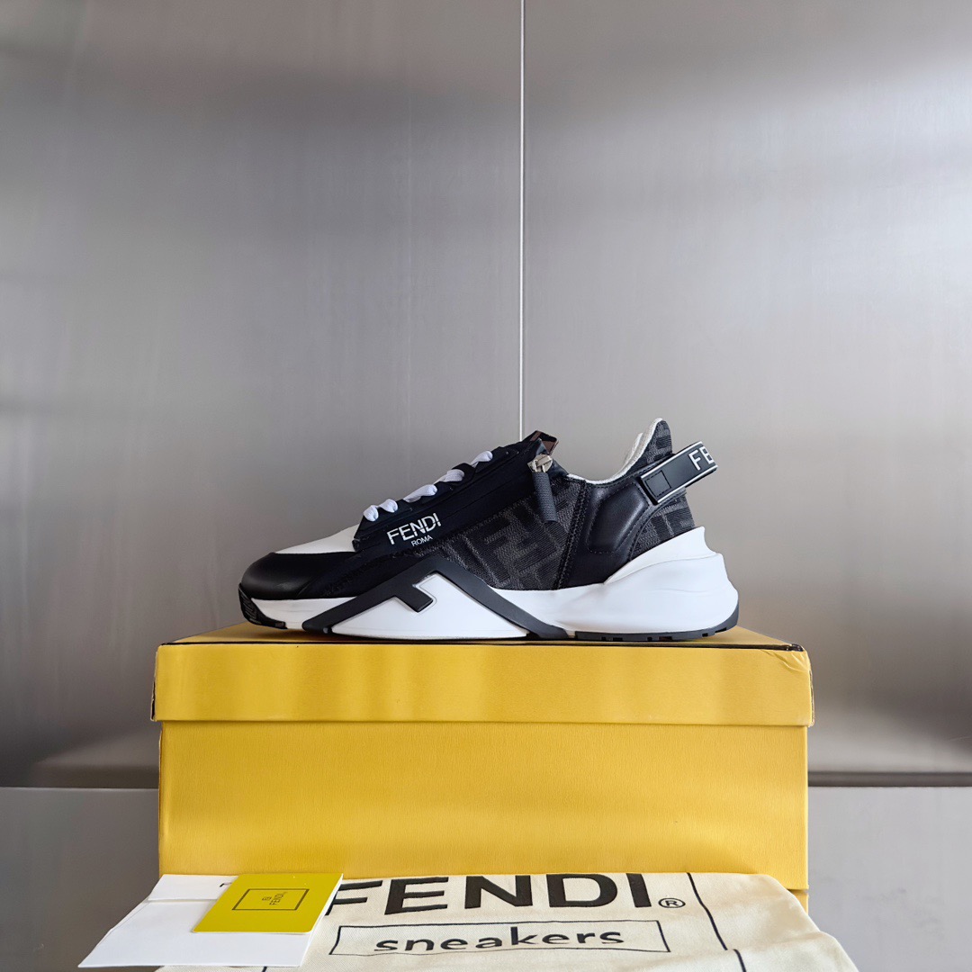 Fendi Style Black Leather Men's Shoes style reference detail image 5 from source 781751