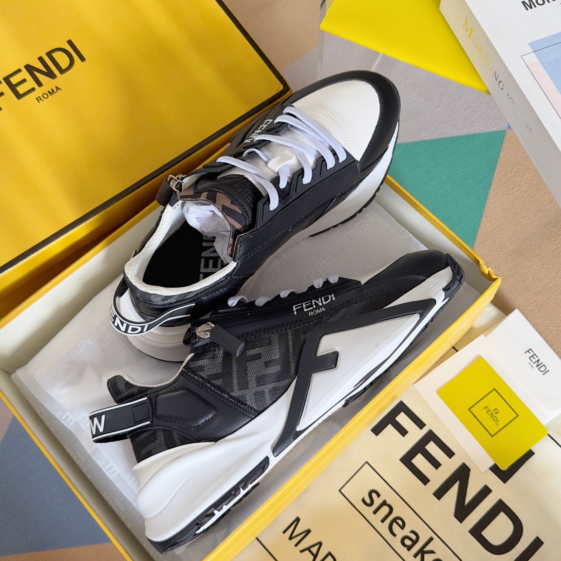 Fendi Style Black Leather Men's Shoes style reference detail image 4 from source 781751