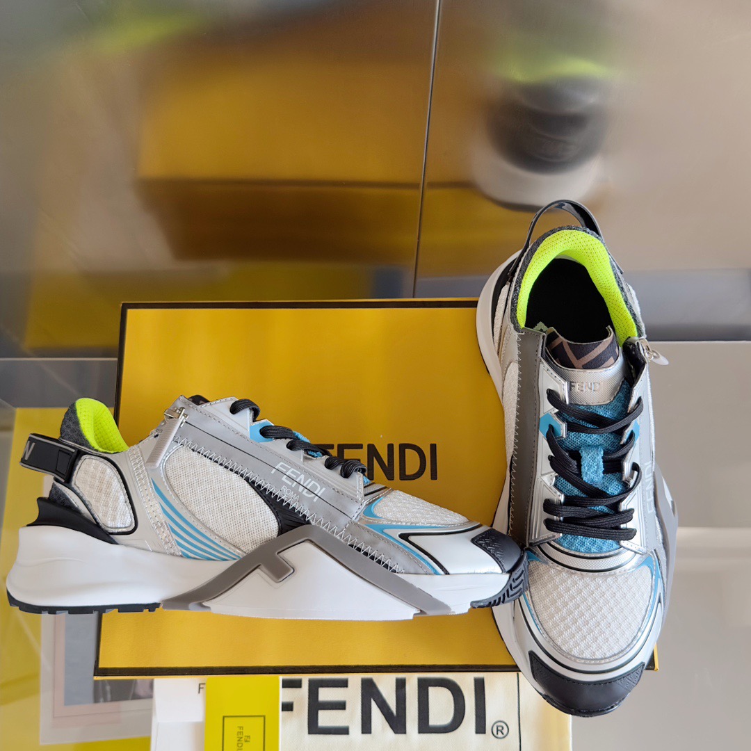 Fendi Style Black Leather Men's Shoes Lookbook Reference image 2