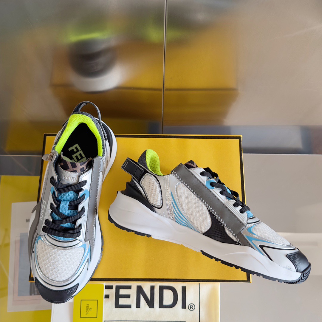 Fendi Style Black Leather Men's Shoes style reference detail image 3 from source 781745