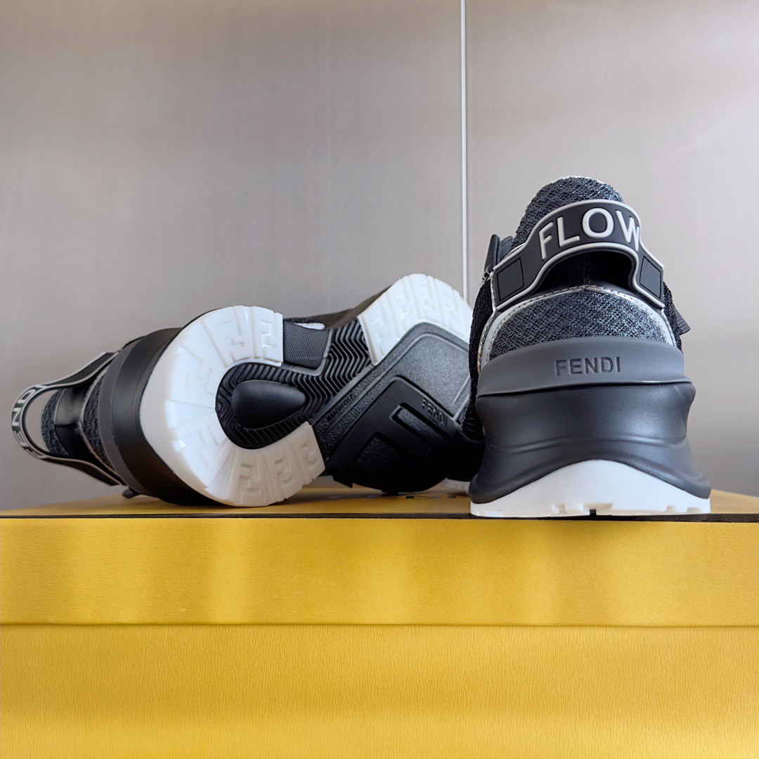 Fendi Style Black Leather Men's Shoes style reference detail image 9 from source 781742