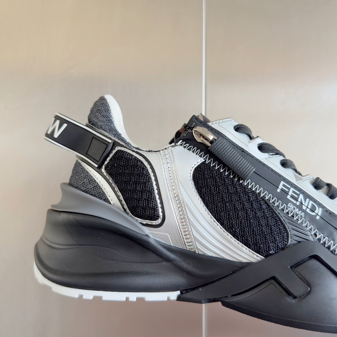 Fendi Style Black Leather Men's Shoes style reference detail image 8 from source 781742