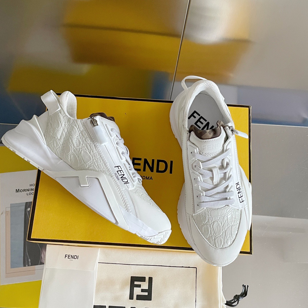 Fendi Style Black Leather Men's Shoes Lookbook Reference image 2