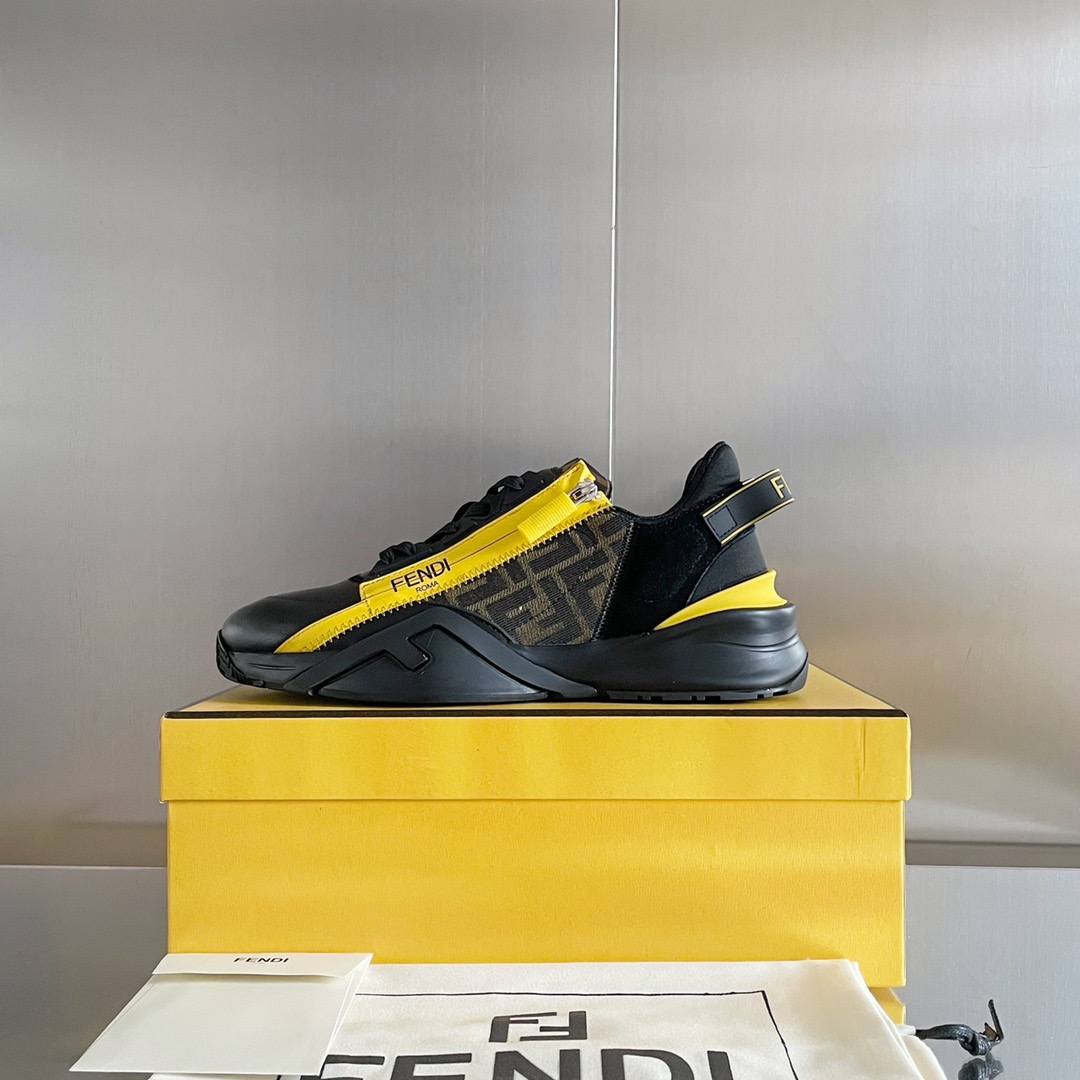 Fendi Style Black Leather Men's Shoes style reference detail image 5 from source 781761