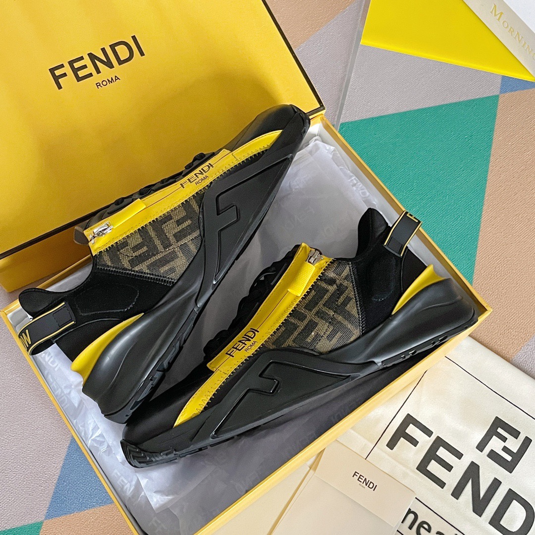 Fendi Style Black Leather Men's Shoes style reference detail image 6 from source 781761