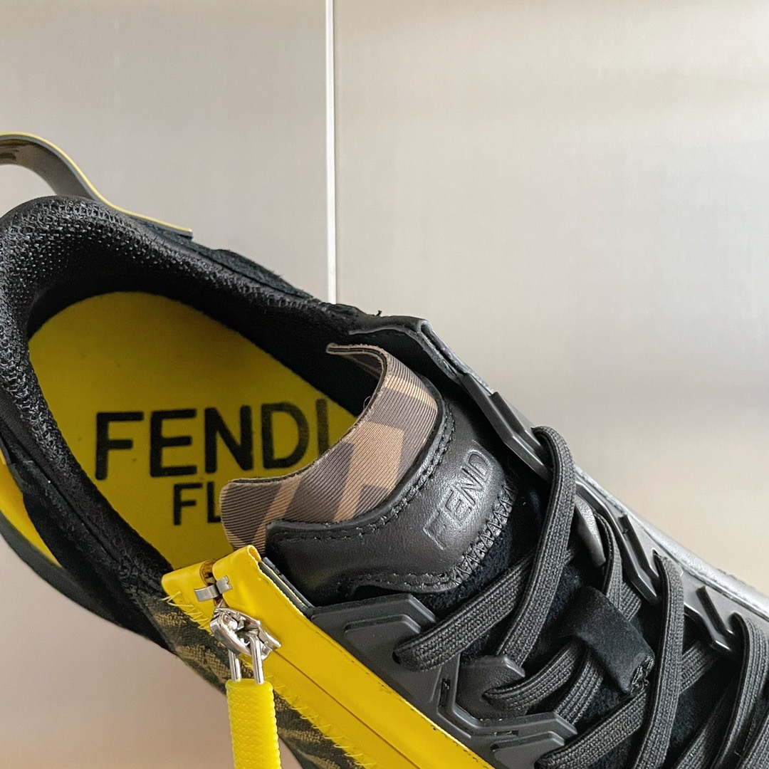 Fendi Style Black Leather Men's Shoes style reference detail image 9 from source 781761