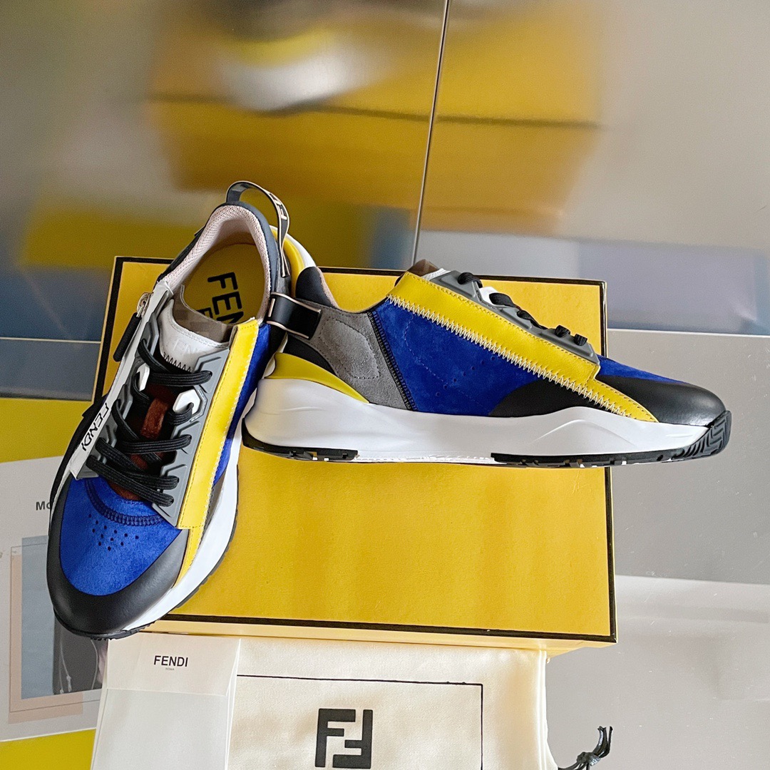 Fendi Style Black Leather Men's Shoes style reference detail image 3 from source 781767
