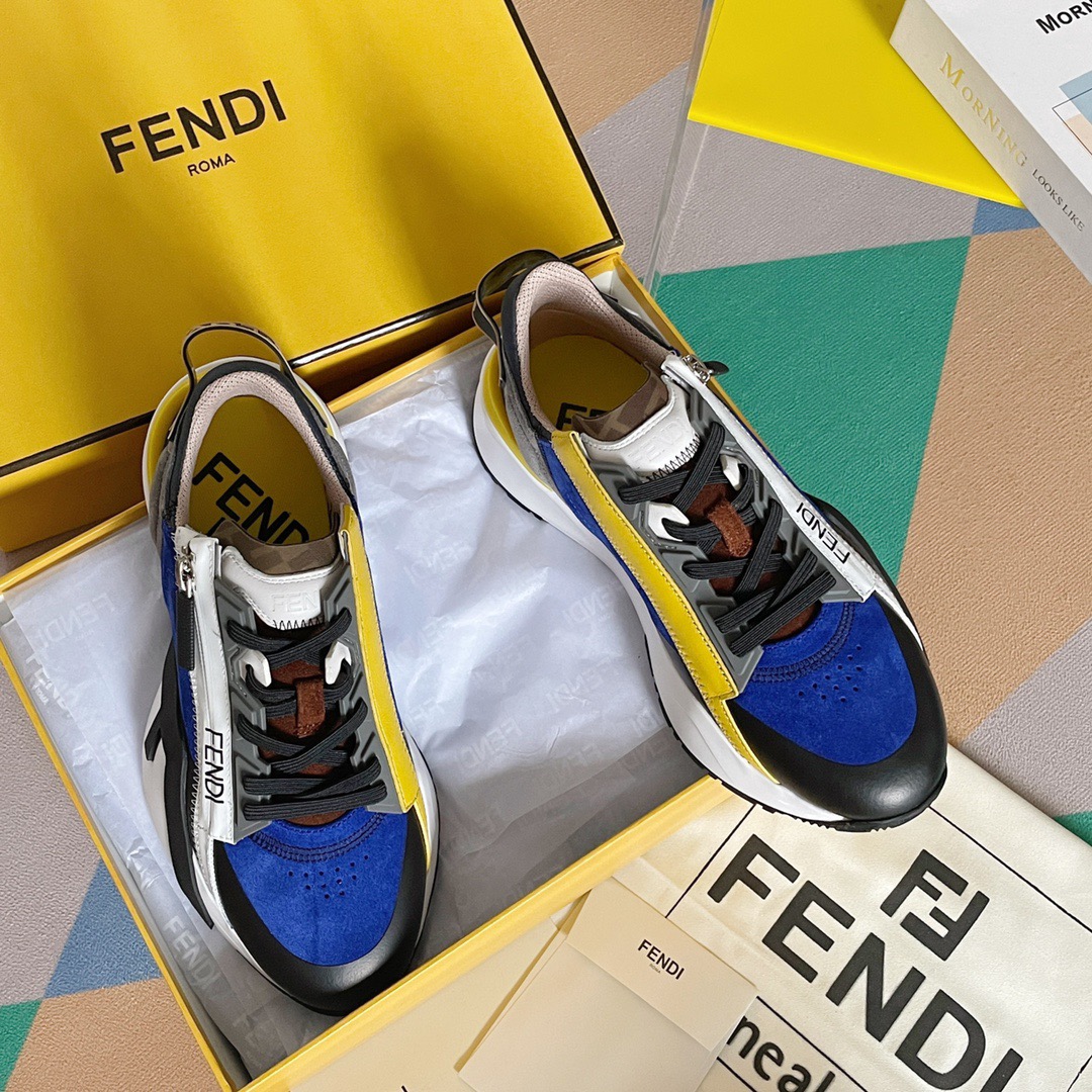 Fendi Style Black Leather Men's Shoes Lookbook Reference image 1