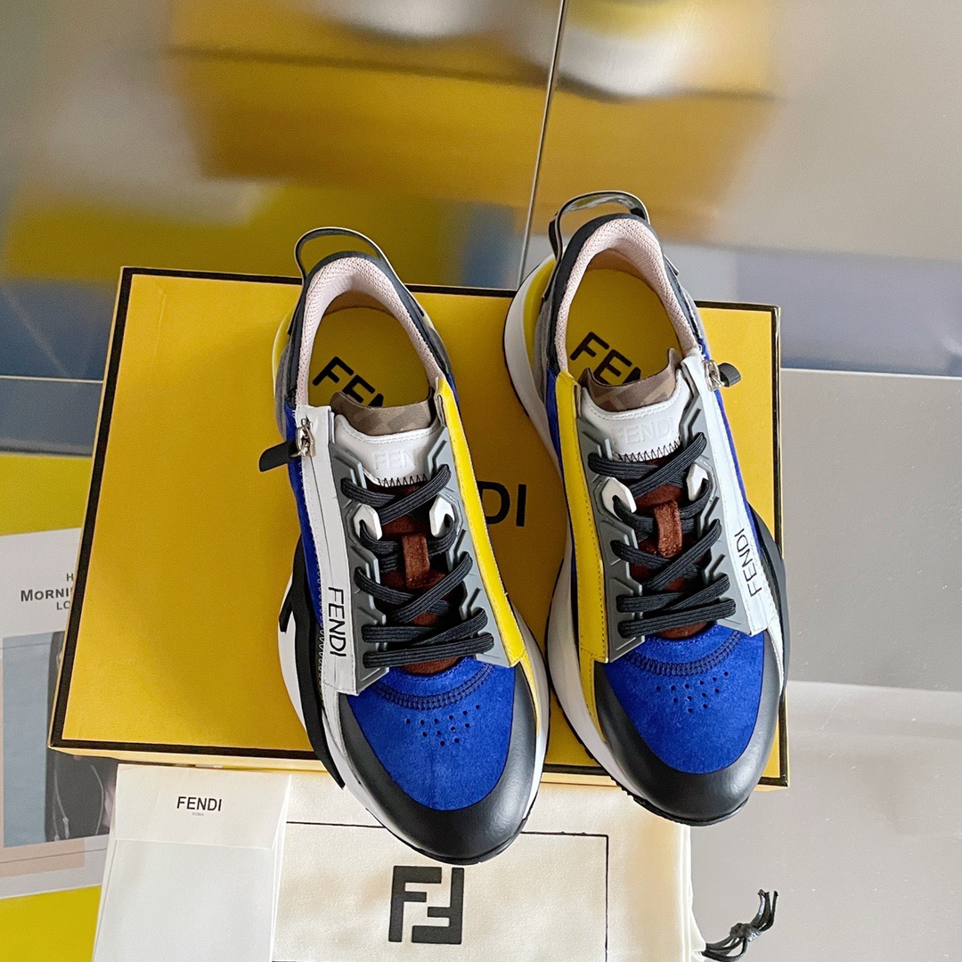 Fendi Style Black Leather Men's Shoes style reference detail image 7 from source 781767