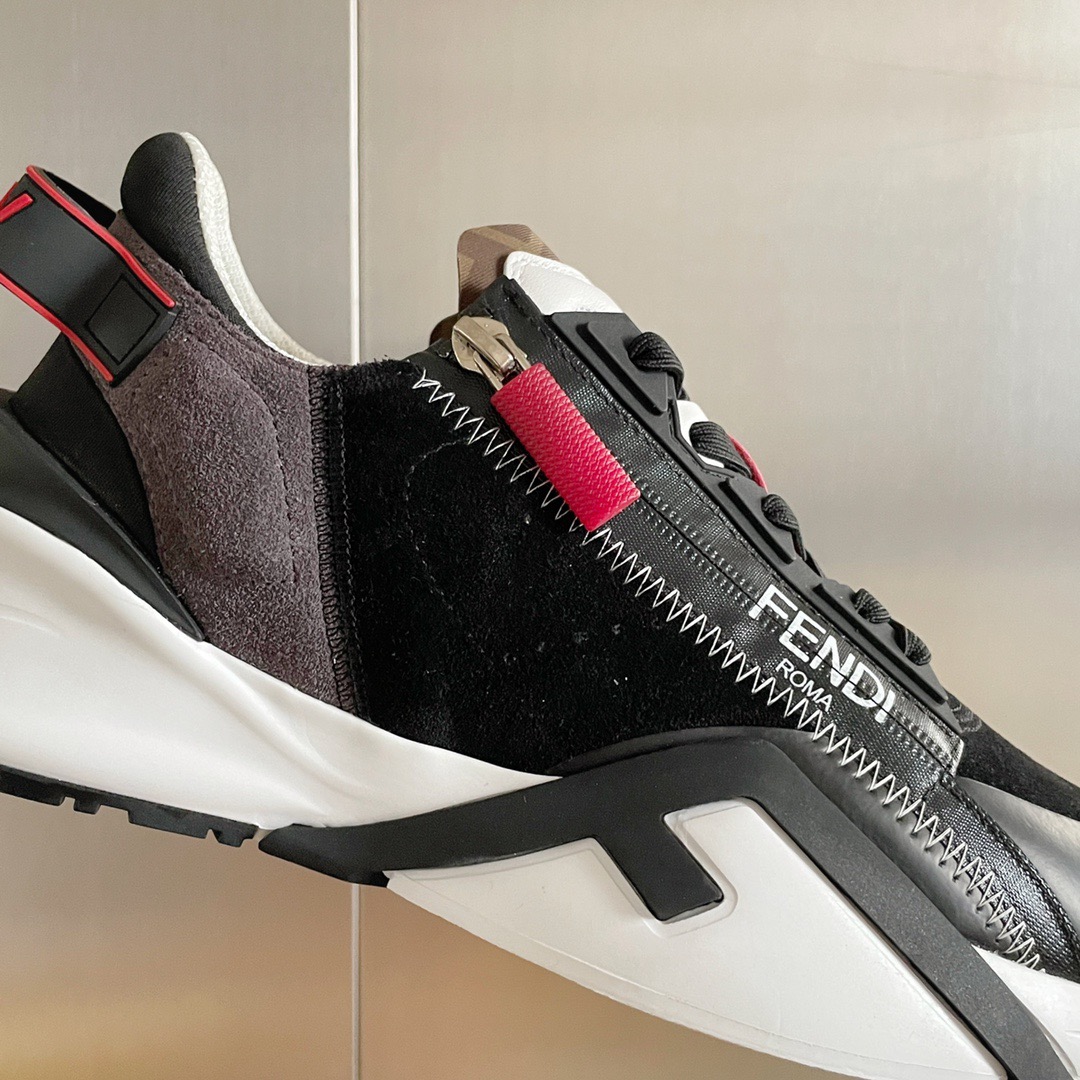 Fendi Style Black Leather Men's Shoes style reference detail image 8 from source 781754