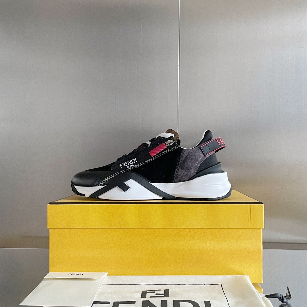 Fendi Style Black Leather Men's Shoes style reference detail image 5 from source 781754