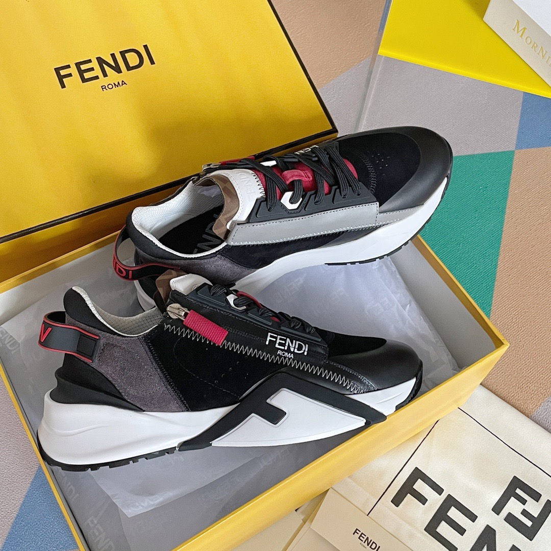 Fendi Style Black Leather Men's Shoes style reference detail image 4 from source 781754