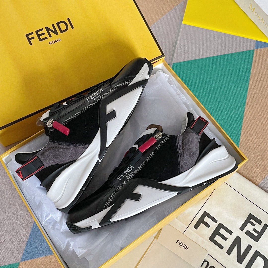 Fendi Style Black Leather Men's Shoes style reference detail image 6 from source 781754