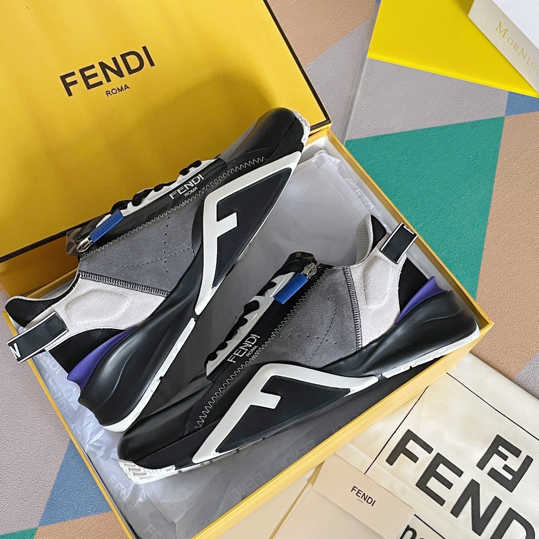 Fendi Style Black Leather Men's Shoes style reference detail image 6 from source 781741
